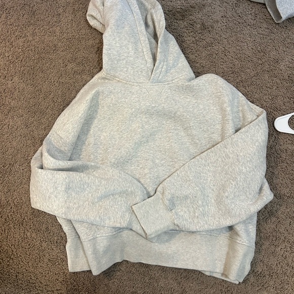 Abercrombie & Fitch Light Gray Women's Hoodie Sweater - Picture 1 of 2